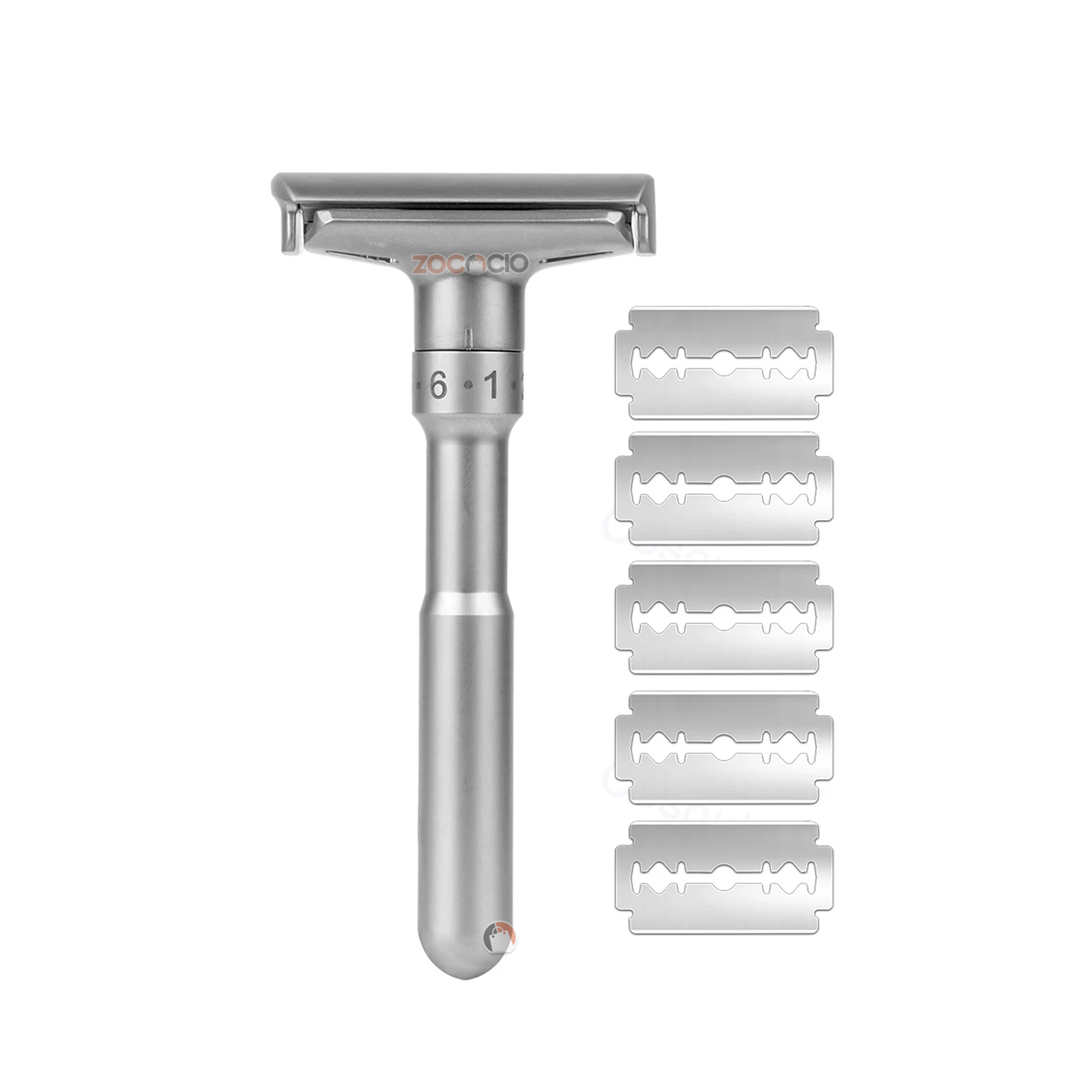 Vista 3 de Maquina De Afeitar Doble Filo - COLOR: Gris